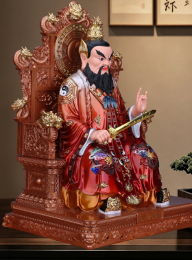 龙虎山张天师神像树脂供奉摆件