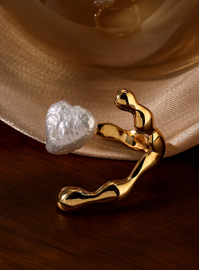 Simple Love Acc私家  轻奢金属夸张天然珍珠时尚个性气质戒指女