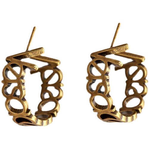 SLA私家 字母个性设计耳环女网红博主拒绝同款复古高级2025年新款 - 图3