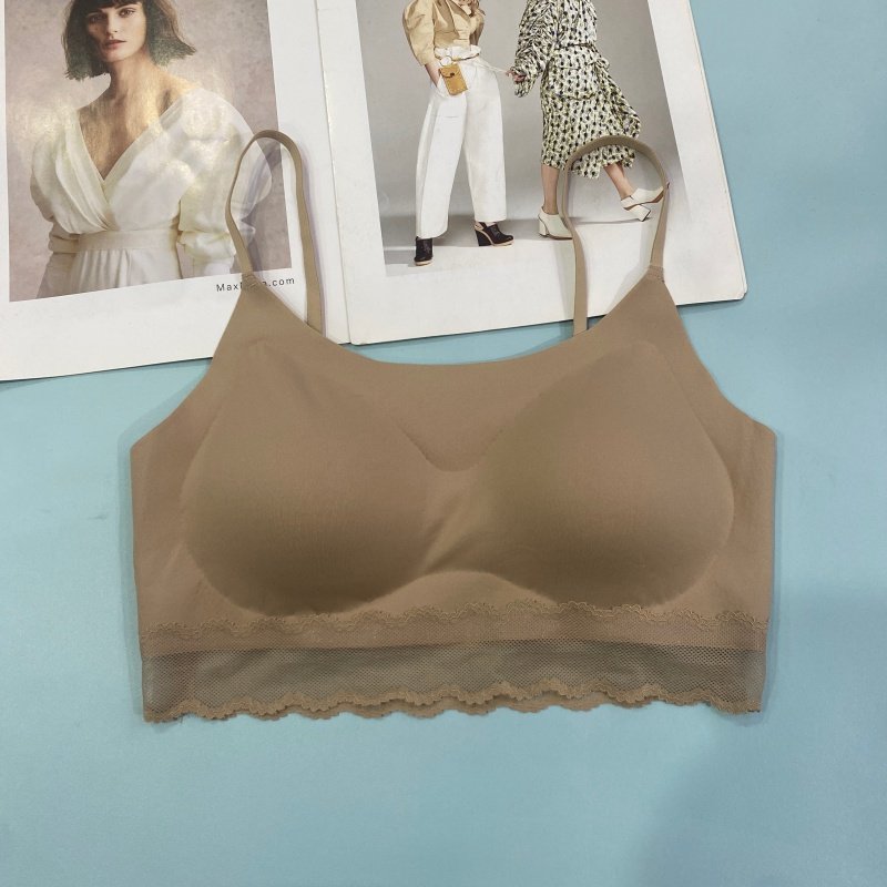 枫之欣6630新款冰丝抹胸内衣女蕾丝拼接固定杯聚拢防走光裹胸美背,淘宝优惠券,粉丝福利购,淘宝优惠卷