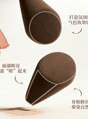 咖啡迷你美妆蛋眼部细节遮瑕粉扑