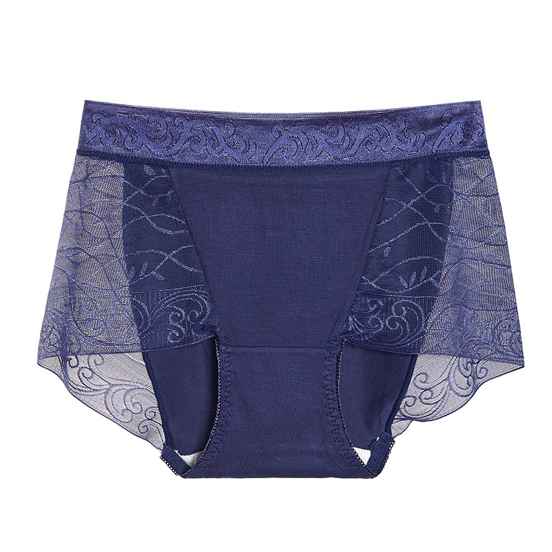 4条 内裤女蕾丝平角莫代尔中腰纯棉抗菌无痕女士四角短裤夏季薄款,淘宝优惠券,粉丝福利购,淘宝优惠卷