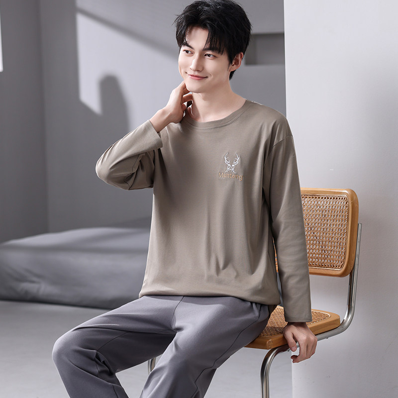 2025新款纯棉男士睡衣男款春秋款长袖长裤家居服衣套装秋冬季外穿,淘宝优惠券,粉丝福利购,淘宝优惠卷