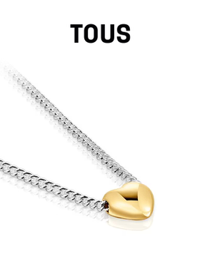 TOUS桃丝熊925银小熊项链