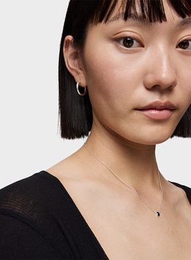 ICONCOLOR系列黑玛瑙小熊项链