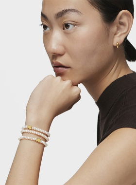 tous桃丝熊18k金轻奢小众手串