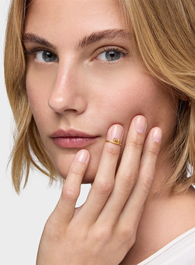 【新品】TOUS/桃丝熊TOUS RIBBON系列925银镀金可叠戴甲戒礼物