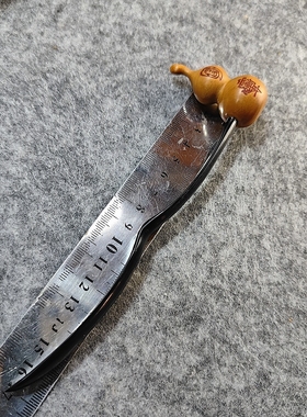 道系发簪定制子午簪牛角枣木金光咒雨渐耳七星簪子手工制作道士姑
