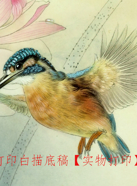 工笔画打印白描底稿白描线稿