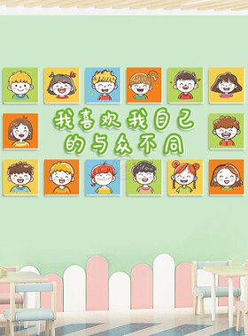 幼儿园美术画室走廊大厅背景墙贴