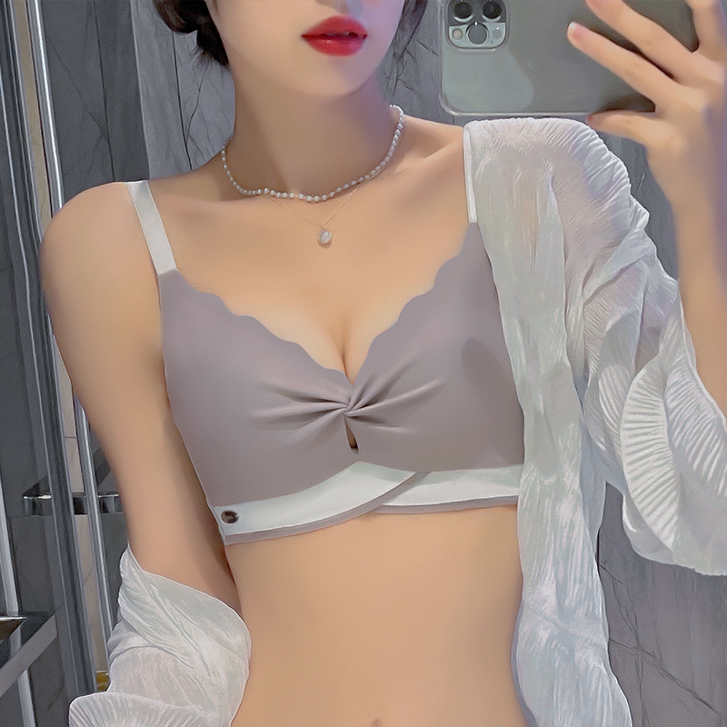 馨闻服饰旗舰店无痕内衣女小胸聚拢收副乳防下垂胸罩大学学生年新款爆款文胸3
