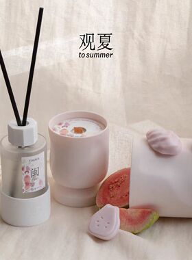 观夏香薰蜡烛陶瓷香插tosummer