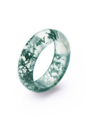 天然水草玛瑙戒指指环情侣玉