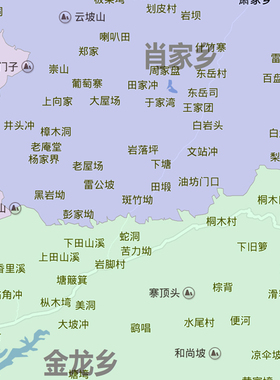 会同县地图1.15m行政交通区域划分新款怀化市折叠版高清装饰墙贴