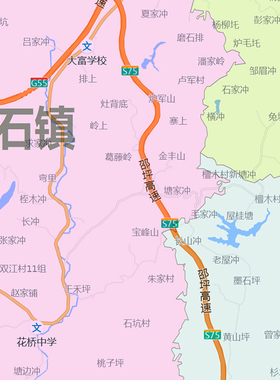 新邵县地图1.15m行政交通区域划分新款邵阳市折叠版高清装饰墙贴