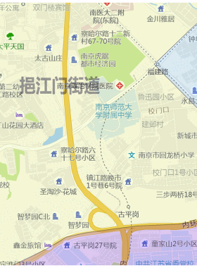 鼓楼区地图1.15m南京市折叠家用高清办公室书房新款装饰画墙贴