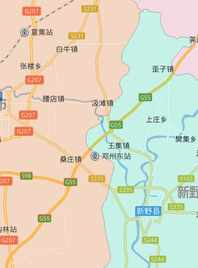 南阳市地图1.15高清折叠版家用办公室书房装饰画墙贴新款现货