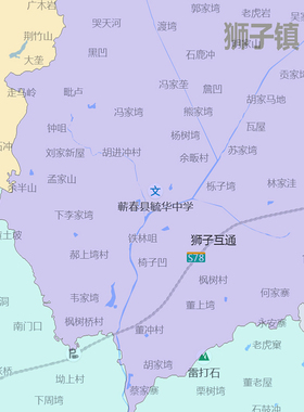 蕲春县地图1.15m行政交通区域划分新款黄冈市折叠版高清装饰墙贴