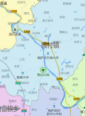 桐庐县地图1.15m杭州市家用折叠高清办公室书房装饰画墙贴