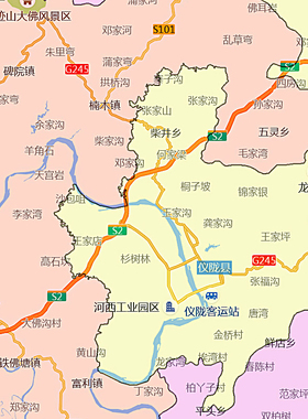 南充市地图1.15高清折叠家用办公室书房装饰背景墙贴包邮