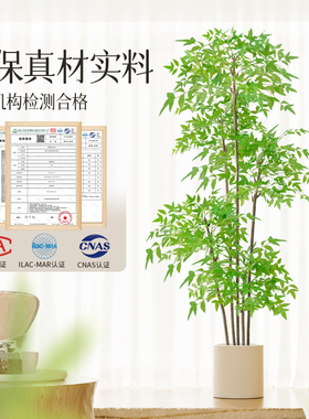南天竹仿真绿植盆栽室内大型装饰