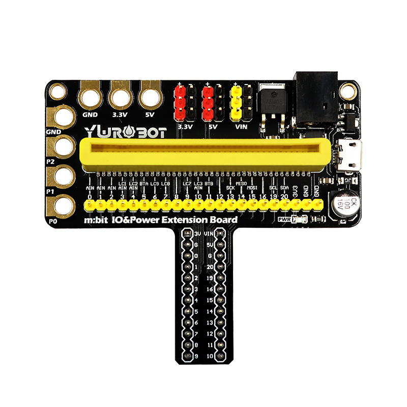 Y【wRobot】适用于Microbit扩展板IO电源供电扩展T型转接面包板 - 图3