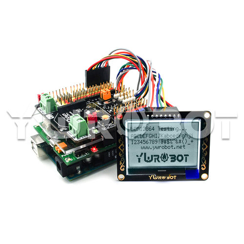 【YwRobot】适用于Arduino LCM12864液晶显示屏V2 模块 白底黑字 - 图2