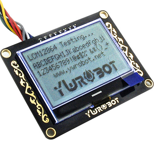 【YwRobot】适用于Arduino LCM12864液晶显示屏V2 模块 白底黑字 - 图3