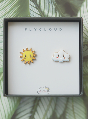 胸针太阳云朵精致款包包挂件