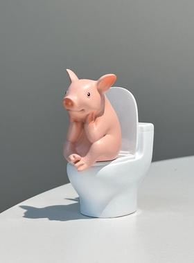 【厕所搭子】马桶青蛙摆件桌面可爱稀奇古怪卫生间好物创意小礼物