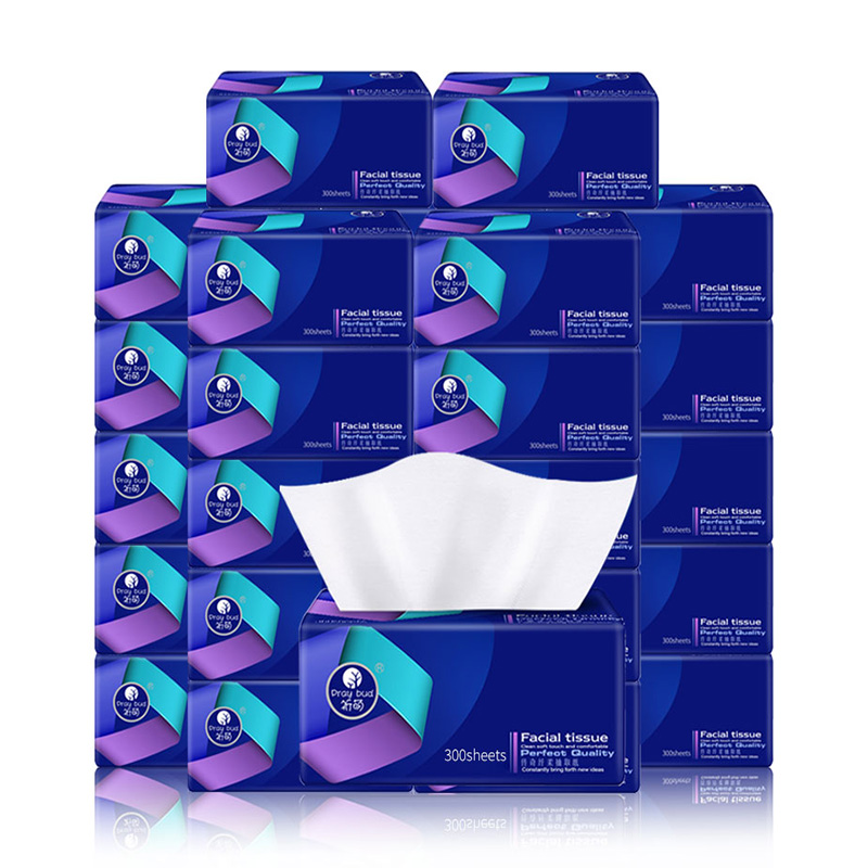 祈萌10包家庭装实惠装餐巾纸卫生纸 一二三家居抽纸