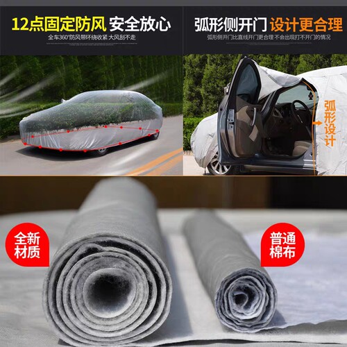 奔驰S350L车罩S400L车衣450专用S级迈巴赫防晒防雨加厚遮阳隔热罩 - 图1