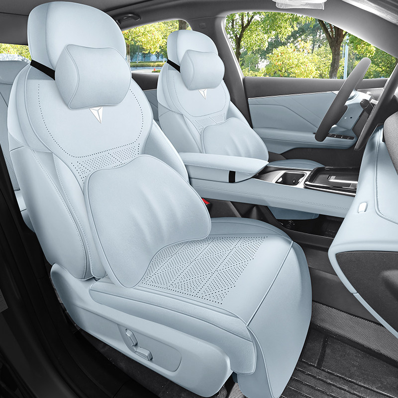 深蓝S05专用汽车坐垫超薄翻毛皮小蛮腰马鞍垫四季通用全包座垫套