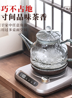 纯钛全自动上水烧水壶泡茶专用抽水一体机玻璃煮茶器煮茶壶
