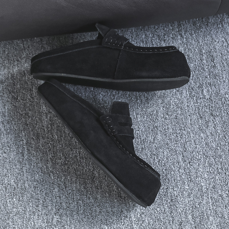 勃肯鞋男鞋豆豆鞋大头穆勒博肯鞋一脚蹬乐福鞋厚底复古休闲拖鞋男,淘宝优惠券,粉丝福利购,淘宝优惠卷