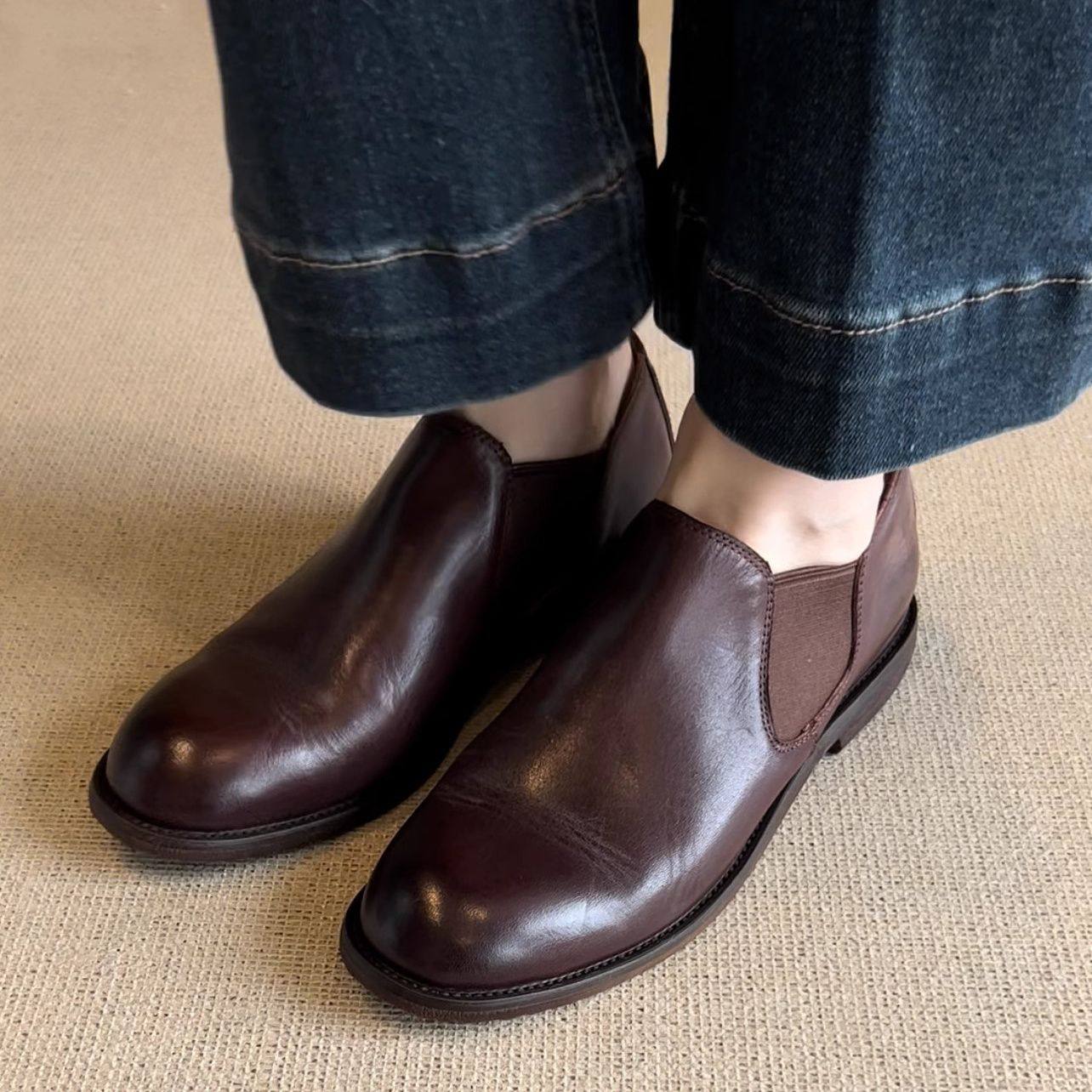 25春季新款乐福鞋一脚蹬百搭英伦风小皮鞋男女套脚通勤豆豆鞋情侣,淘宝优惠券,粉丝福利购,淘宝优惠卷