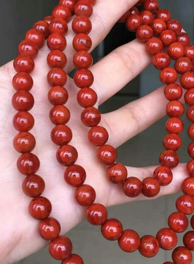 精品南红瓦西108颗佛珠单珠多宝手串diy海纹石蜜蜡翡翠舒俱来铜发