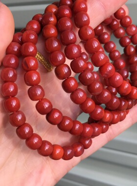 牛血红手串川料南红老型珠打包拿货实惠特价精美饰品男女款单圈