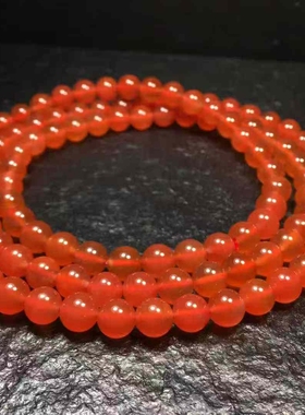 精品纯天然保山冰红108佛珠珠宝古玩收藏旧物件手串吊坠挂件