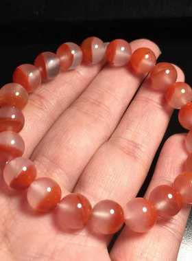 9mm精品南红玛瑙冰飘聚宝盆手串珠宝饰品diy配饰精美礼品时尚手串