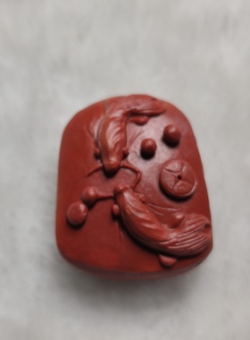 天然南红玛瑙金鱼吊坠挂件锦鲤年年有余男女款玉石流行时尚饰品