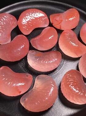 川料南红玛瑙冰粉飘花橘子瓣配饰精致个性独特男女款配件手串手链