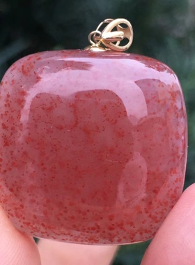 凉山川料南红满天星方形吊坠多宝文玩饰品1234567890㎜手串手链女