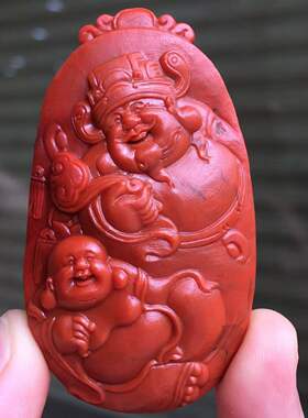 精品南红瓦西料柿子红雕件满色满肉工艺精细吊坠挂件百搭时尚饰品