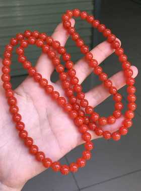 保山杨柳佛珠南红玛瑙满色满肉珠宝饰品diy配饰精美礼品时尚手串