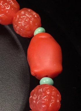 天然南红金刚珠手串搭配观音鲨鱼三通1234567890mm手链串吊坠男女