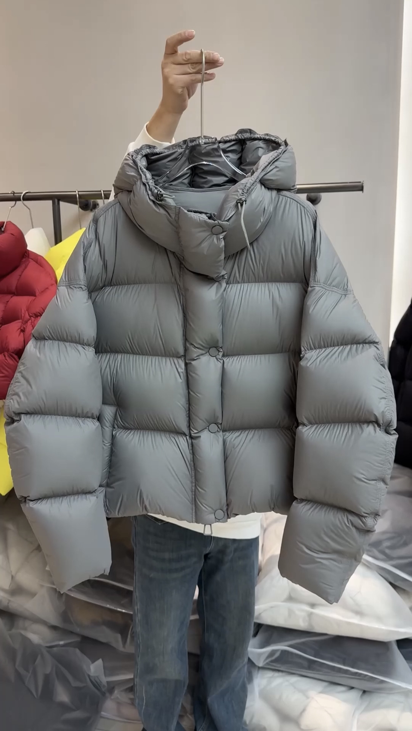 2025年新款90白鹅绒羽绒服女短款连帽宽松加厚保暖面包服外套潮,淘宝优惠券,粉丝福利购,淘宝优惠卷