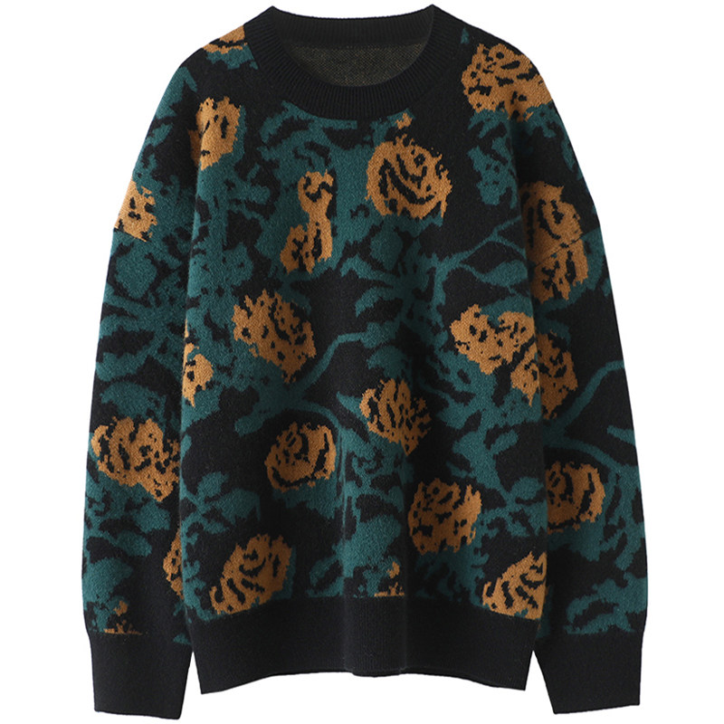 色彩美学~提花密织大克重廓形羊绒衫女纯羊绒毛衣宽松2023冬厚,淘宝优惠券,粉丝福利购,淘宝优惠卷