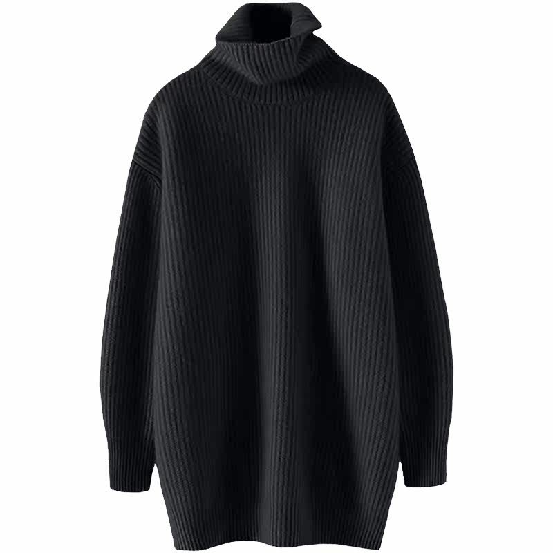 洗尽铅华~加厚宽松羊绒衫100纯羊绒女高领毛衣中长款针织外套秋冬,淘宝优惠券,粉丝福利购,淘宝优惠卷