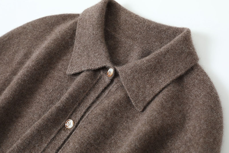 我爱死了!美廓形衬衫式女领羊绒衫 启超毛衣